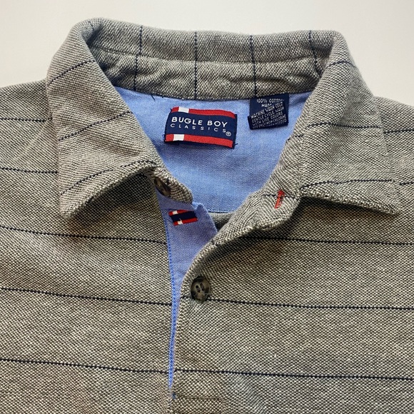 Vintage Bugle Boy Polo Classic Button Up Shirt short sleeve Size Large - Picture 5 of 7